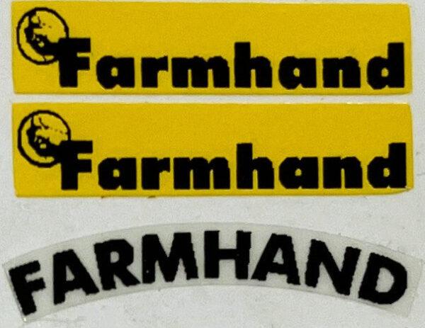 Decal 1/16 Farmhand Set - Yellow, Black - Logo - DX263