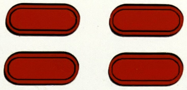 Decal 1/16 Tail Lamps DX235