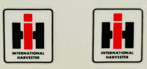 Decal IH Logo (red, white, black) 1/2 inch - DI957