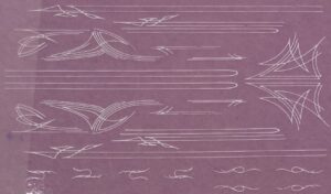 Decal Pin Stripe Set - White small - DX206