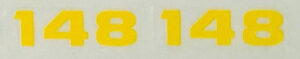 Decal 1/16 John Deere Loader 148 Model Numbers - DJ576