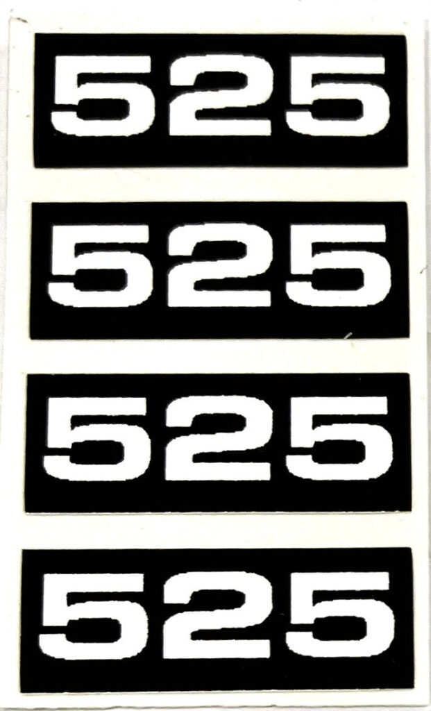 Decal 1/16 Oliver 525 Combine Model Numbers (4) -DO521 - Midwest Decals ...