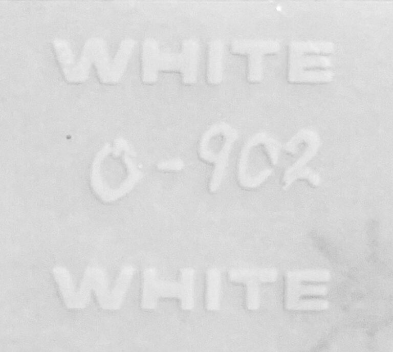 Decal White Logo 5/8 inch white DO902 Midwest Decals & Farm Toys