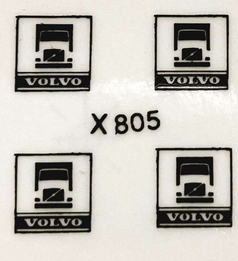 Decal 1/64 Volvo - Black - Midwest Decals & Farm Toys