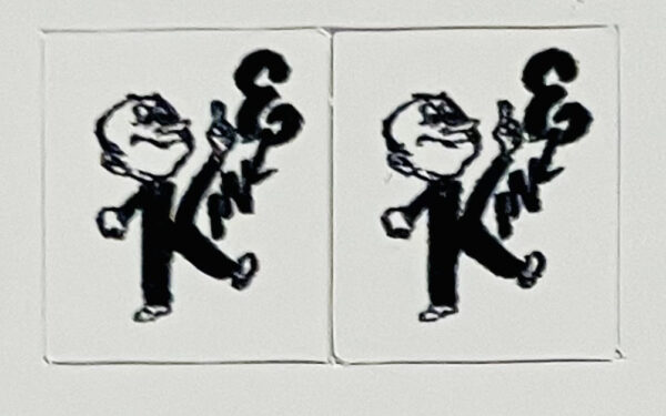 Decal Kinze Man 1/64 white pair - Logo - DX2738