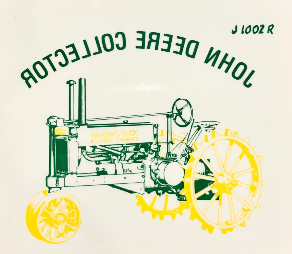 Decal John Deere Collector w/JD GP DJ1002R Midwest Decals & Farm Toys