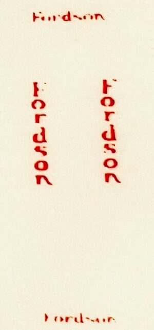 Decal 1/64 Fordson (red on clear) - DF700