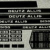 Decal 1/64 Deutz-Allis 9130, 9150, 9170, 9190 Set - DA795