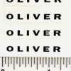 Decal 1/16 Oliver Black on White 1 1/4" DO30 - Image 3