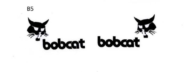 Decal Bobcat Logo 1.5" black DB5