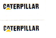 Decal Caterpillar Logo (black, yellow triangle) 9/16" DCT949