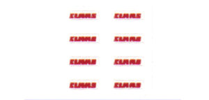 Decal Claas Logo (8) Red 3/16" DCT991