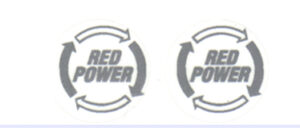 Decal IH Red Power Emblem (silver) 1/64 scale DI734S
