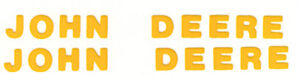 Decal John Deere - Yellow 2 1/8 in. - Logo DJ921