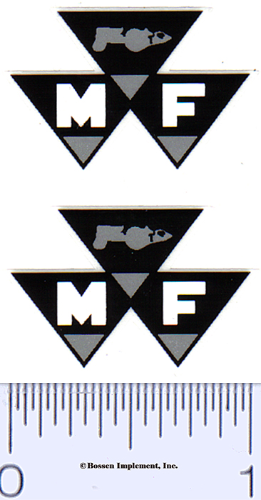 Decal Massey Ferguson Logo - Silver, White, Black - DM997 - Midwest ...