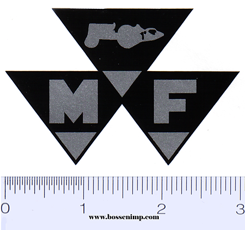 Decal Massey Ferguson Logo - Silver & Black - DM998 - Midwest Decals ...