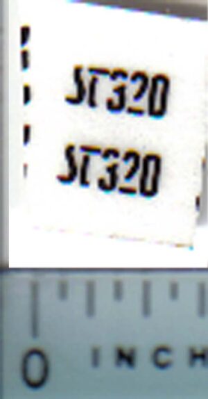 Decal 1/32 Steiger ST320 Model Number - DS604
