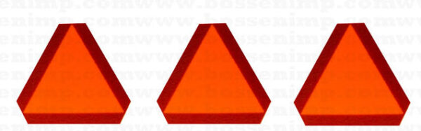 Decal SMV Slow Moving Vehicle 1/16 1/2" set of 3 - DX3