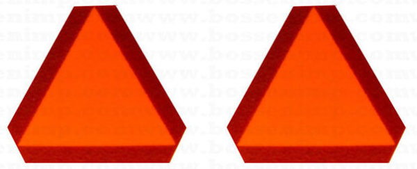 Decal SMV Slow Moving Vehicle 1/16 1" set of 2 - DX5