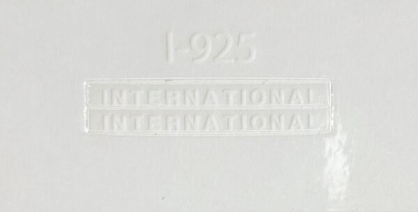 Decal International Logo (white on clear)7/8"  DI925