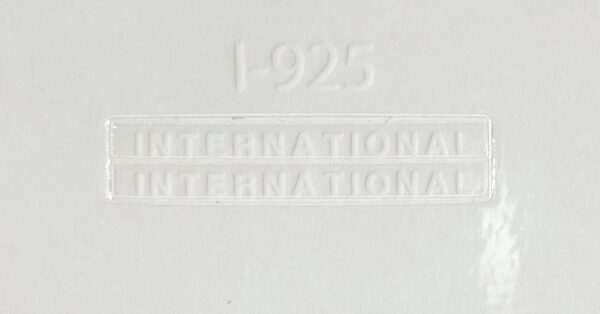 Decal International Logo (white on clear)7/8"  DI925