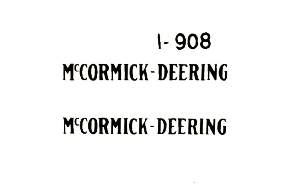 Decal McCormick-Deering Logo 1" (black on clear) DI908