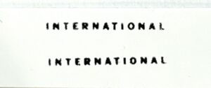 Decal International Logo (black on white) 5/8"  DI916