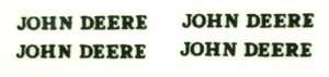 Decal John Deere - Green 1 7/16" -  DJ954