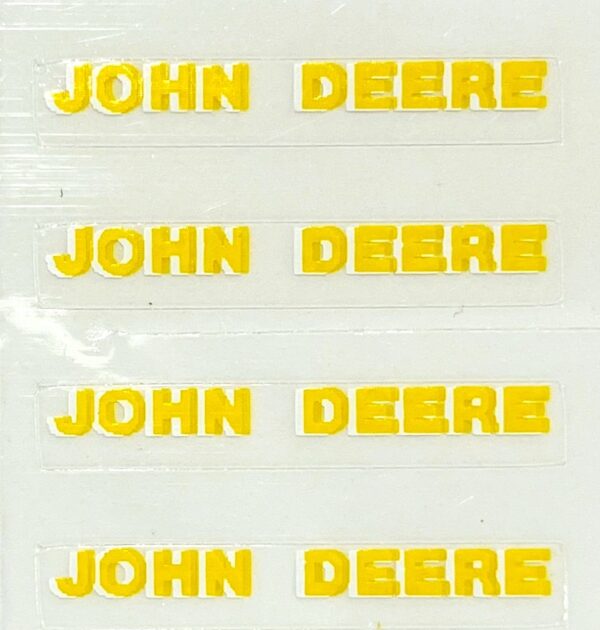 Decal John Deere - Yellow (4) - 1/2" DJ918R