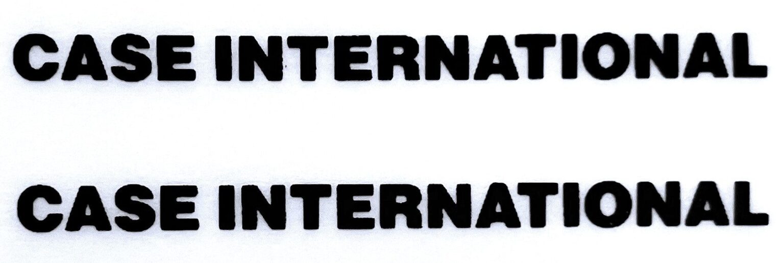 Decal Case International Logo (black) 7/8