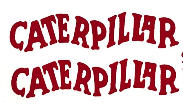 Decal Caterpillar Logo (red) 1" DCT911