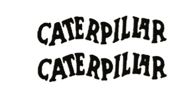 Decal Caterpillar Logo (black) 9/16" DCT902