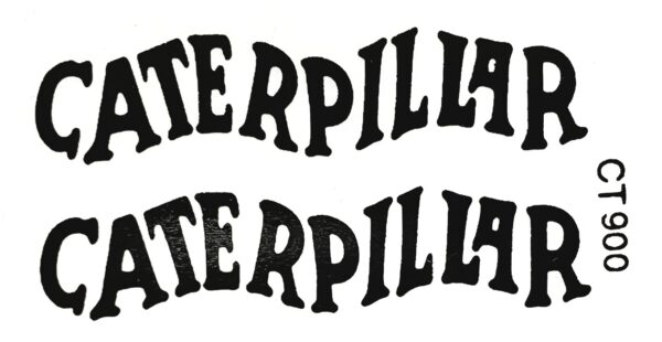Decal Caterpillar Logo (black) 2" DCT900