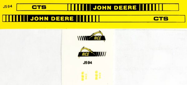 Decal 1/28 John Deere Combine 925 Rice Set DJ594