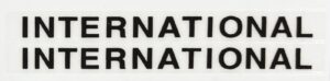 Decal International Logo (black on clear) 2 1/2" DI931
