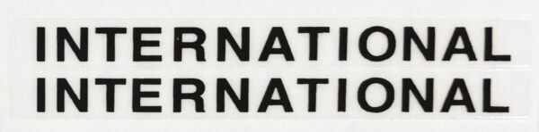 Decal International Logo (black on clear) 2 1/2" DI931