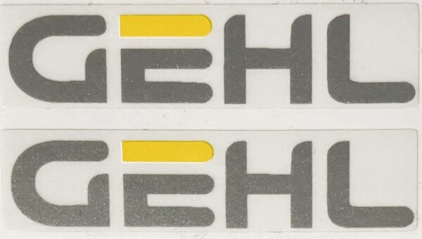 Decal Gehl - 1/16 Silver & Yellow 2" DG6L
