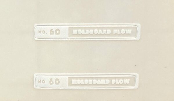 Decal 1/16 International Plow No 60 moldboard plow 3/4 inch DI561R