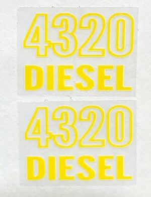 Decal 1/08 John Deere 4320 model numbers DJ4523X