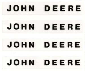 Decal John Deere - Black 1 1/2" - DJ935