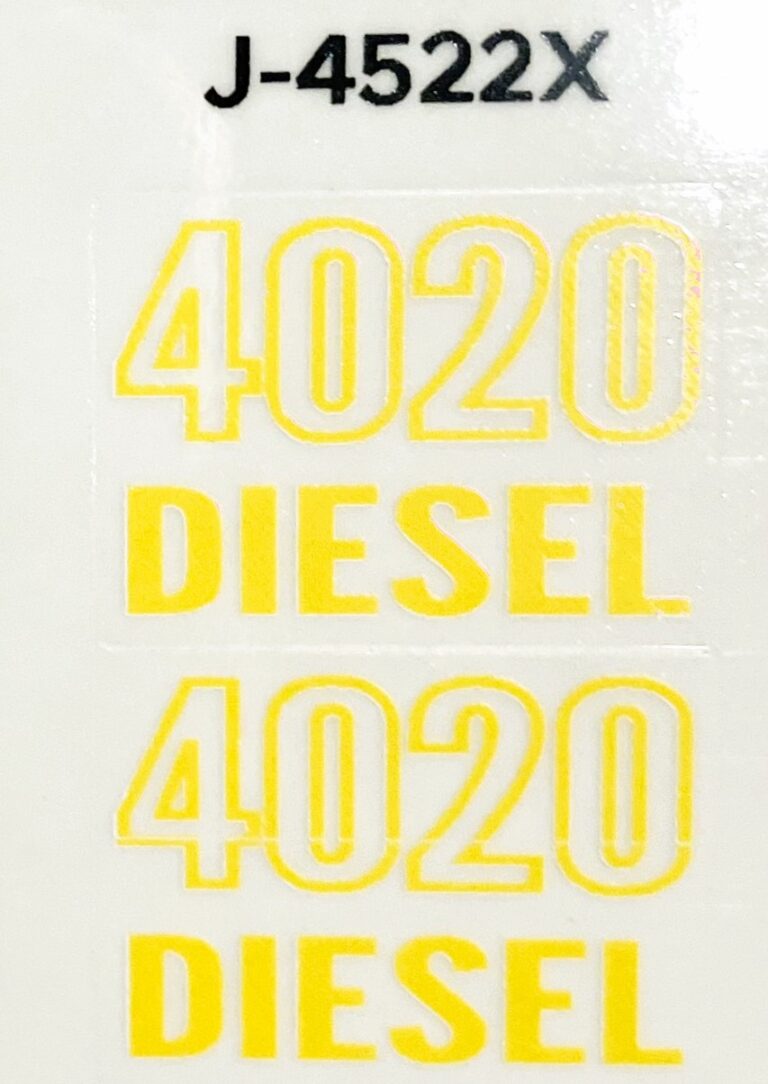 Decal 108 John Deere 4320 Model Numbers Dj4523x Midwest Decals And Farm Toys 4435