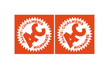 Decal Allis Chalmers Logo (orange) - 5/16" - DA926