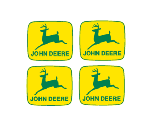 Decal John Deere Logo (4) - 7/16" - DJ1945