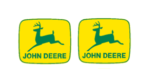 Decal John Deere Logo (Pair) - 9/16" - DJ1946
