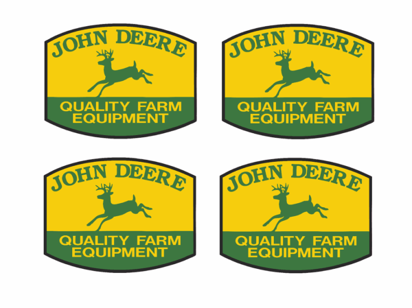 Decal John Deere Logo (4) - 3/8" - DJ1986