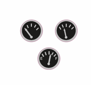 1/16 Gauges Black - 3/16" DX98