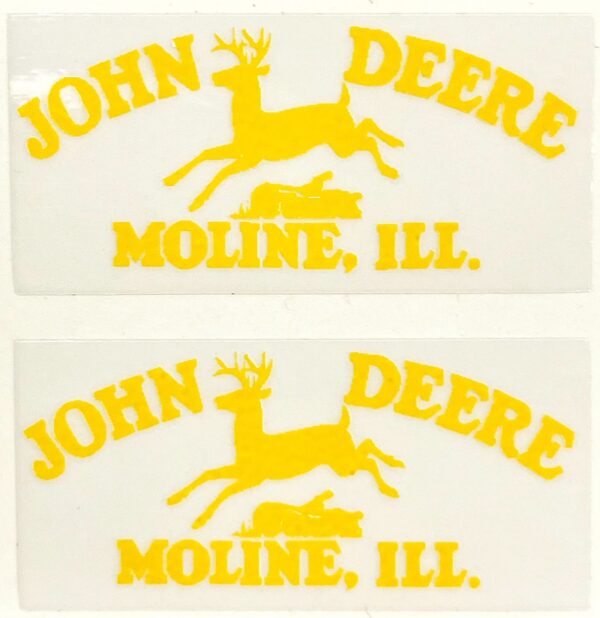 Decal John Deere Logo Old  (yellow) 1 1/4" - J929