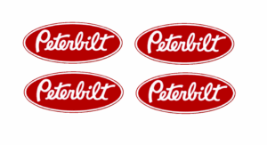 Decal 1/64 Peterbilt - Red 3/8" DX810