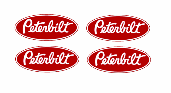 Decal 1/64 Peterbilt - Red 3/8" DX810