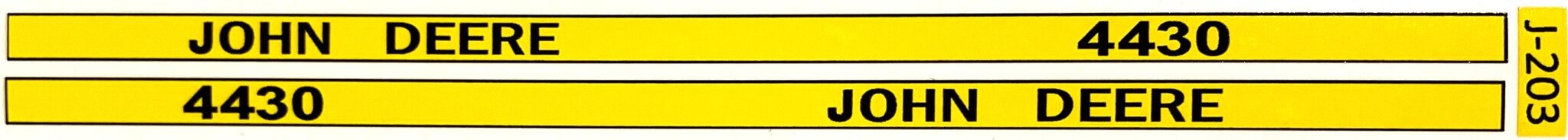 Decal 1/16 John Deere 4430 Hood Stripe - DJ203Y - Midwest Decals & Farm ...